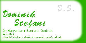 dominik stefani business card